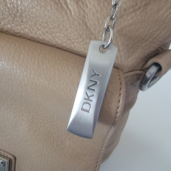 DKNY Tan Leather Tote - Picture 5 of 16